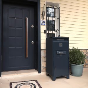 XL Kargo ve Posta Teslim Kutusu (Çift Taraflı Kapak) ANTHRACITE GREY-RAL 7016